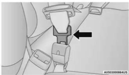 RAM Chassis Cab (2022) - First Row Center Seat Belt Operating Instructions (Regular Cab Only) - 1
