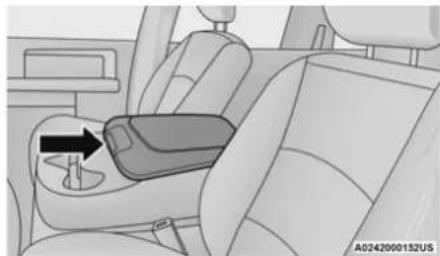 RAM Chassis Cab (2022) - Front Bench Seat Storage — If Equipped - 1