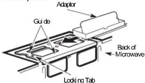 Adaptor Guide Back of Microwave Looking Tab