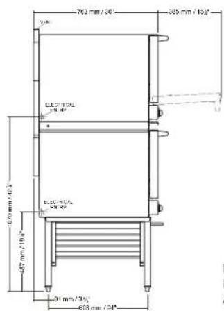 703 mm / 30" 985 mm / (10)" ELIC 200 L 200 L ELIC 400 L 200 L 407 mm / 19" 31 mm / 30" 608 mm / 24"