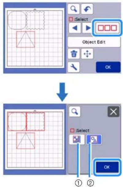 Select Object Edit OK ① ② OK
