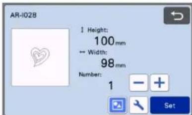 AR-1028 1 Height: 100 mm ← Width: 98 mm Number: 1 - + Set