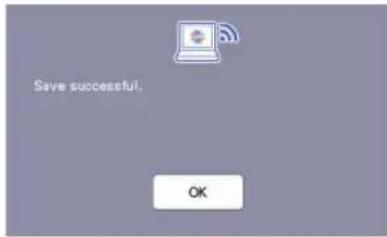 Save successful. OK