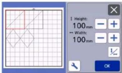 Height: 100 mm Width: 100 mm OK