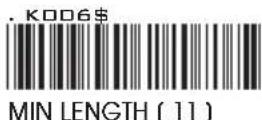 Wasp WRS100SBR - CHINA POSTAL CODE [ TOSHIBA CODE ] - 6