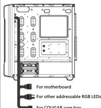 For motherboard For other addressable RGB LEDs For COUGAR core box
