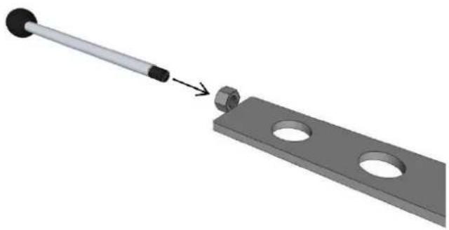 Nectre Big Bakers Oven - INSTALLING TOP AIR CONTROL HANDLE - 1