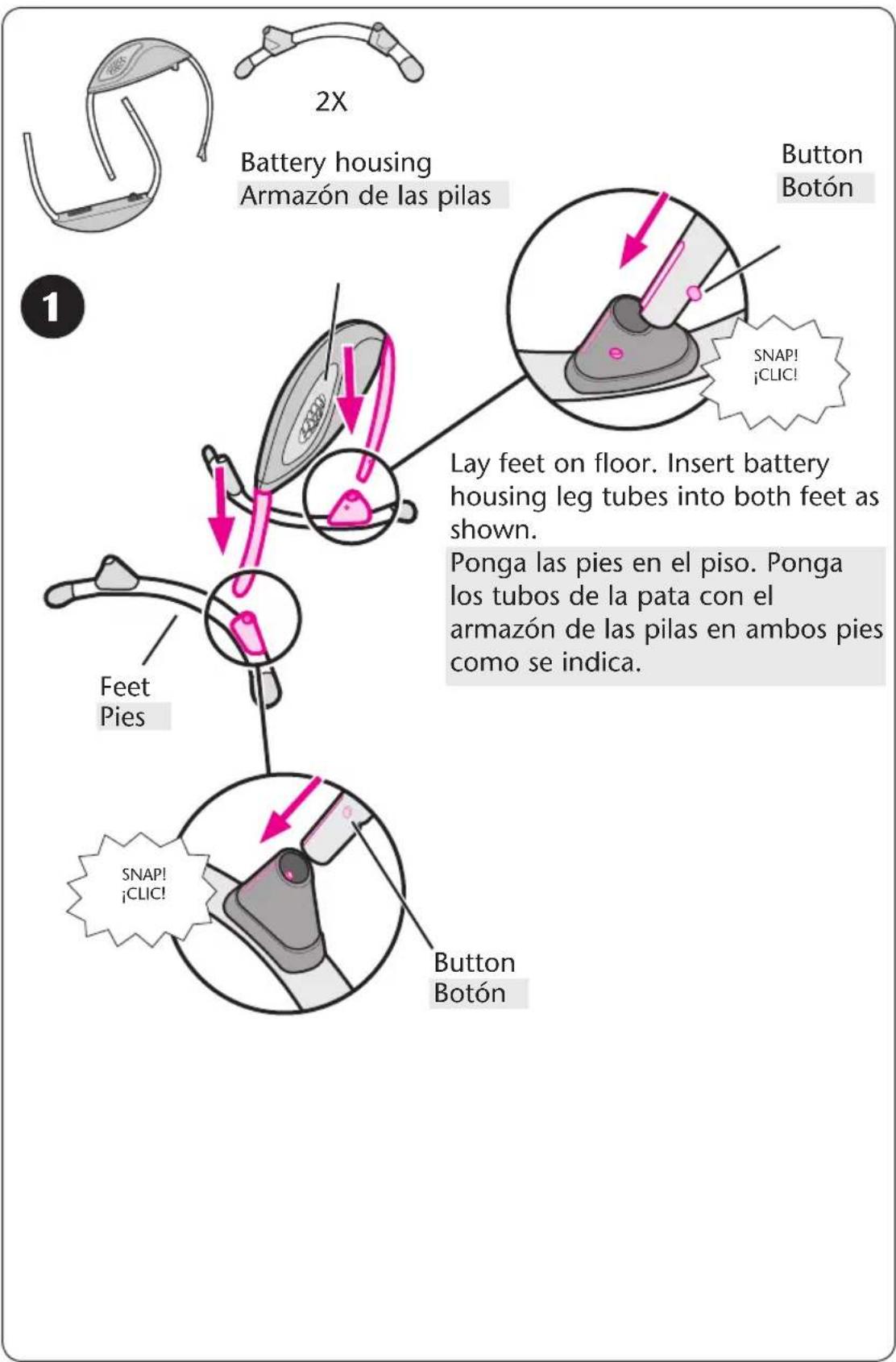 GRACO Soothing System Glider - Frame Assembly • Montaje el armazón - 1