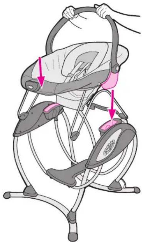 GRACO Soothing System Glider - WARNING - 1