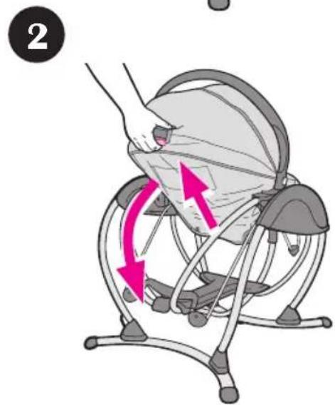 GRACO Soothing System Glider - - Ajustar la posición reclinable (2 posiciones) - 2