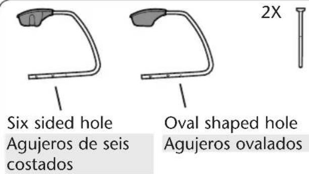 GRACO Soothing System Glider - Attaching Hanger Tubes • Instalación de los tubos del colgante - 1