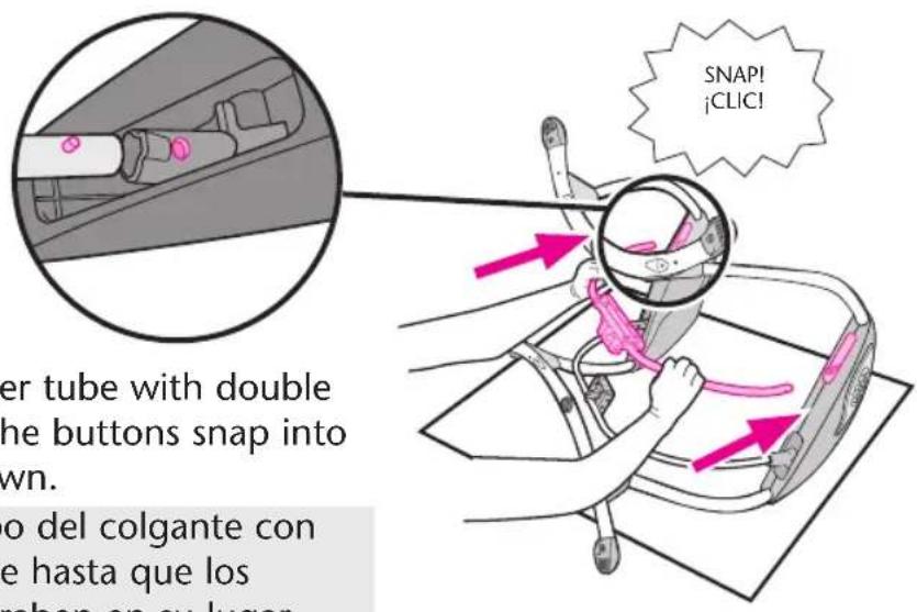 SNAP! jCLIC! er tube with double the buttons snap into wn. o del colgante con e hasta que los rahen on su lugar.