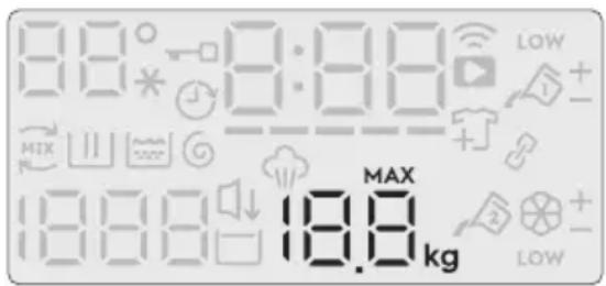 8:00 8:00 18:00 18.0 kg MAX LOW