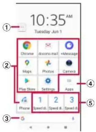 10:35 AM Tuesday Jun 1 ① Chrome docomo mail +Message Maps Photos Camera Play Store Settings Apps Phone Speed dl. Speed dl. Speed dl.