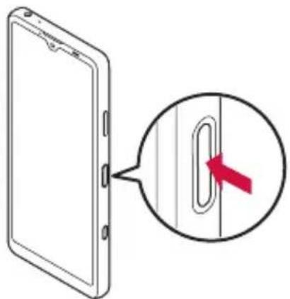 SONY Xperia Ace II - Press and hold the power key until the screen turns on. - 1