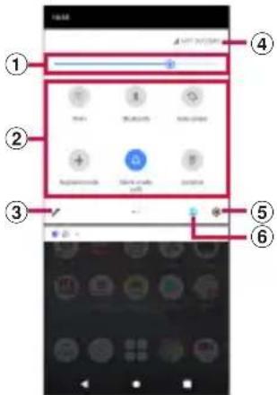 Screenshot of a mobile app interface with numbered UI elements and status bar, likely for user access or app selection.