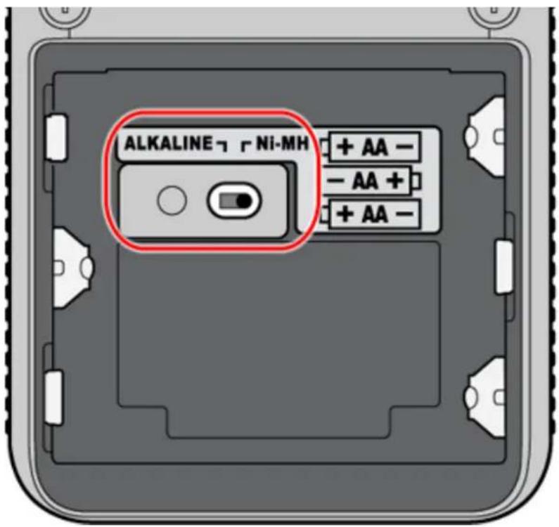 ALKALINE → Ni-MH + AA - - AA + + AA -
