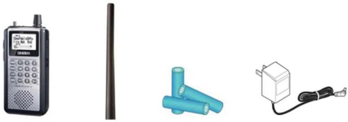 UNIDEN UBCD396XT - What's included inside the box? - 1