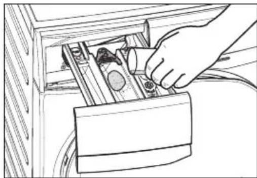 ELECTROLUX EWF1142Q7WB - NOTE: When you use the liquid detergent - 1