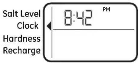 Salt Level Clock Hardness Recharge 8:42 PM