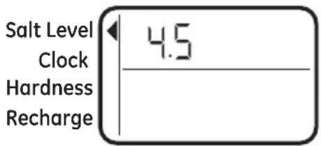 Salt Level Clock Hardness Recharge 4.5