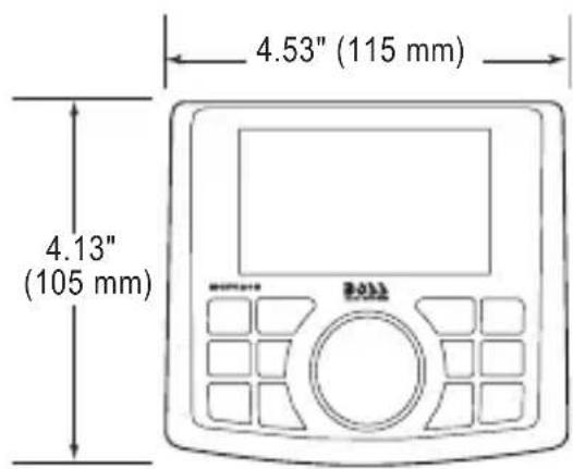 4.53" (115 mm) 4.13" (105 mm)
