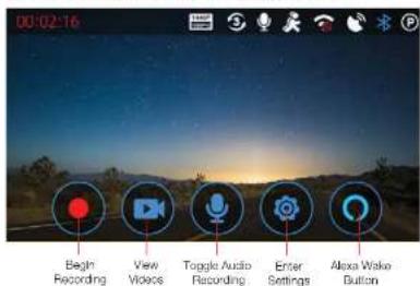 00:02:16 Begin Recording View Videos Toggle Audio Recording Enter Settings Alexa Wake Button