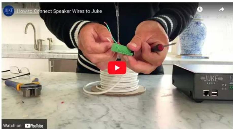 How to Connect Speaker Wires to Juke Watch on YouTube