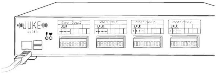 UKE AUDIO Zone 1 Zone 2 LRLR Zone 1 Zone 2 LRLR Zone 1 Zone 2 LRLR Zone 1 Zone 2 LRLR