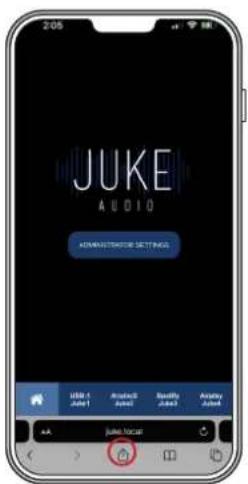 JUKE AUDIO ADMINISTRATION SETTINGS USE 1 June 1 About 2 June 2 Bottle 3 June 3 About 4 June 4 Juke local