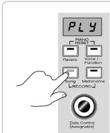 PLY PIANO RESET Reverb Voice / Function Song Metronome RECORD Data Control [Assignable]