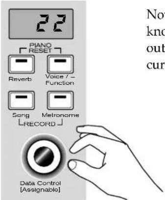 22 PIANO RESET Reverb Voice / - Function Song Melanome RECORD Data Control [Assignable]