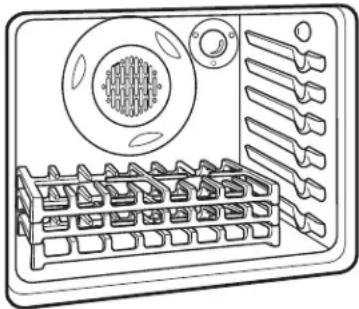 Mabe IO930FIX0 - Para realizar la limpieza automática de sus parrillas superiores en el fondo del horno: - 1
