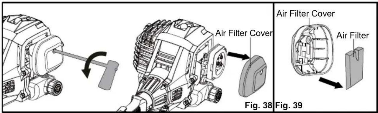 Air Filter Cover Air Filter Cover Air Filter Fig. 38 Fig. 39