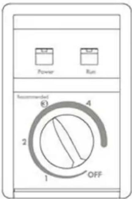 Power Run Recommended ③ 4 2 1 OFF