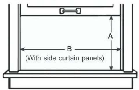 A B (With side curtain panels)