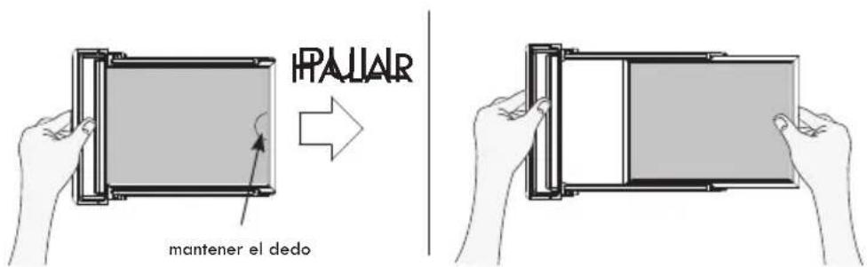 HALLAR mantener el dedo