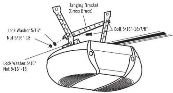 Hanging Bracket (Cross Brace) Lock Washer 5/16" Nut 5/16"-18 Bolt 5/16"-18x7/8" Lock Washer 5/16" Nut 5/16"-18