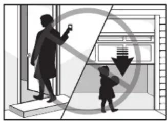 Diagram illustrating a person taking a phone while another child holds a phone, with a crossed-out arrow symbolizing the gap between the two devices.
