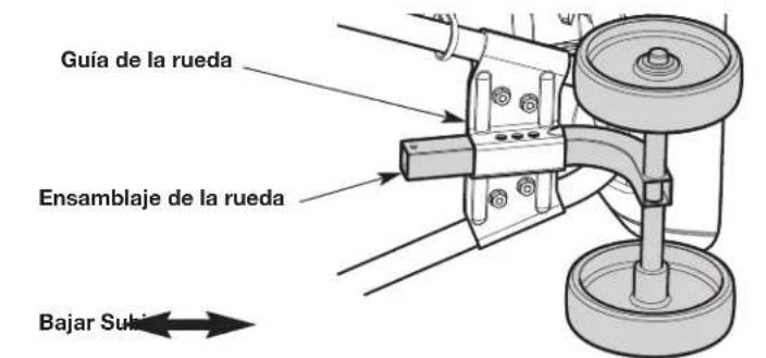 Guía de la rueda Ensamblaje de la rueda Bajar Subi