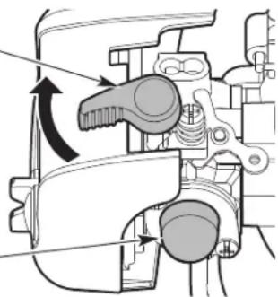 Craftsman CMXGVAMKC25C - NOTA: NO apriete el control del acelerador (Fig. 5) hasta el paso 7. - 1