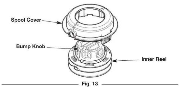 Spool Cover Bump Knob Inner Reel Fig. 13