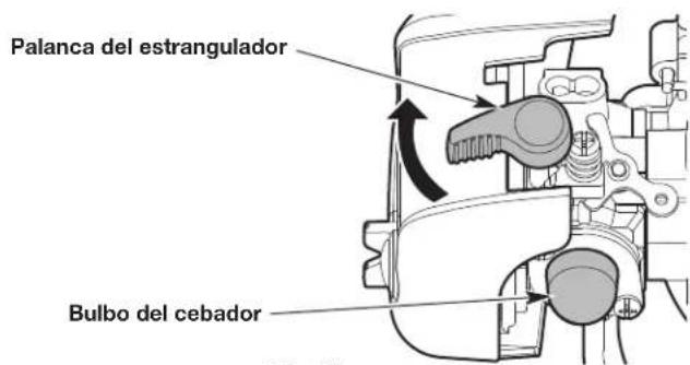 Palanca del estrangulador Bulbo del cebador