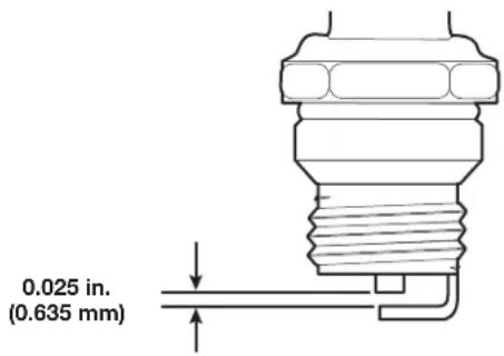 0.025 in. (0.635 mm)
