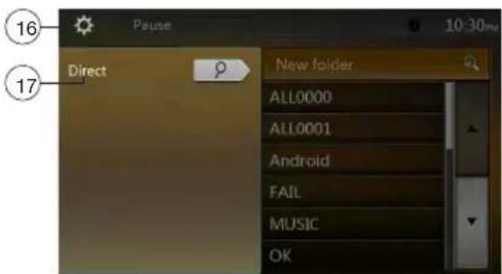 Pause 10:30 16 Direct New folder ALL0000 ALL0001 Android FAIL MUSIC OK