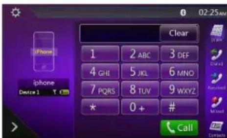 02:25 AM Clear 1 2 ABC 3 DEF 4 GHI 5 JKL 6 MNO 7 PQRS 8 TUV 9 WXYZ * 0 + # Call iPhone Device 1 iPhone Contacts