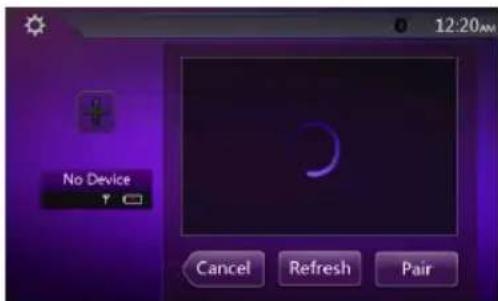 12:20AM No Device Cancel Refresh Pair
