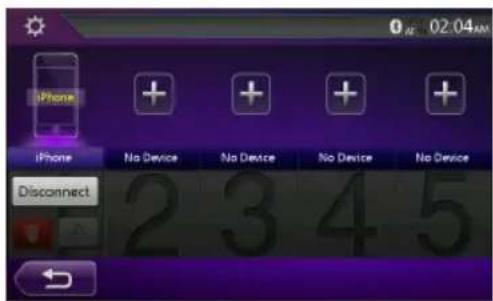 iPhone iPhone No Device No Device No Device No Device Disconnect 2 3 4 5