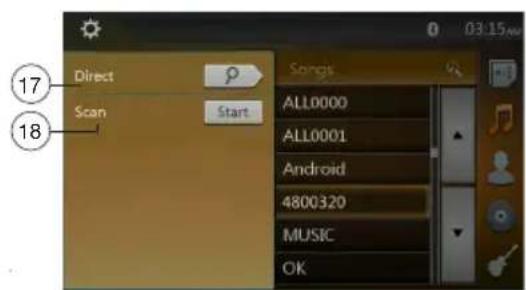Direct Scan Start Songs ALL0000 ALL0001 Android 4800320 MUSIC OK