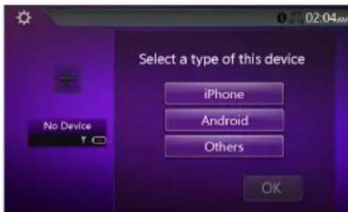 Select a type of this device iPhone Android Others No Device OK